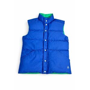 Vintage Gerry Down Vest Reversible Blue Green 70s Puffer Size Large